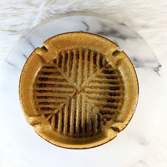 Pottery Craft Retro Vintage 70s Ashtray Bowl - Picture 2 of 8
